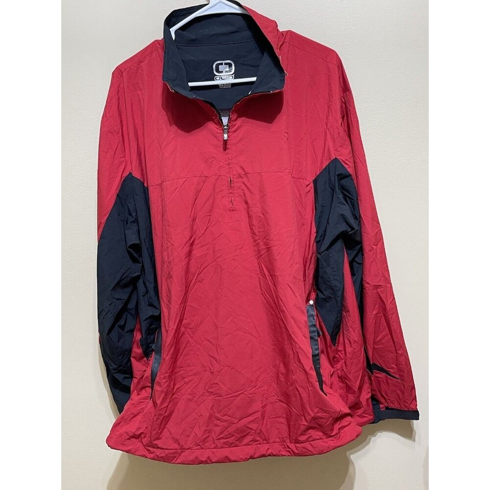 Ogio Golf | Lightweight Windbreaker / Rain Jacket | Men's XL | Red & Black